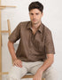 RADEN SHORT SLEEVE SHIRT (BRUNETTE BROWN)